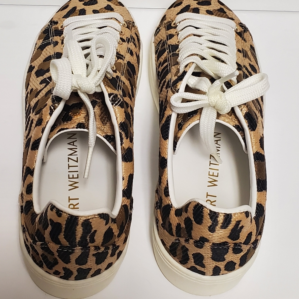 Stuart Weitzman Leopard Print Sneakers - image 8
